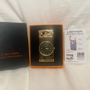 Butane Torch Lighter, Vintage Rocker arm, Windproof Jet Flame, Adjustable Flame